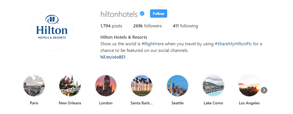 hilton-hotels-location-hashtags